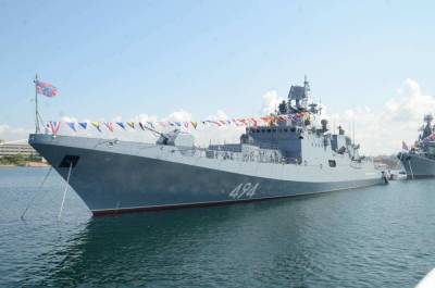 Российский фрегат «Адмирал Григорович» стрельбами ответил на провокационные учения Великобритании и Украины в Черном море