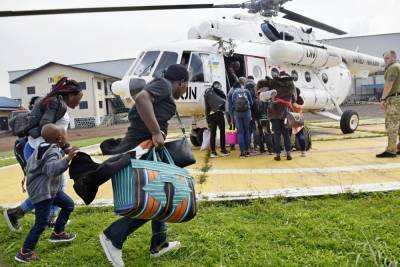 В Конго украинские миротворцы эвакуируют людей из зоны извержения вулкана