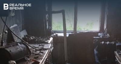 В одном из домов Авиастроительного района Казани произошел пожар