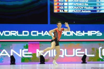 Спортсмен из Испании завоевал "золото" на ЧМ по аэробной гимнастике в Баку в индивидуальной программе (ФОТО)
