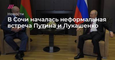 В Сочи началась неформальная встреча Путина и Лукашенко