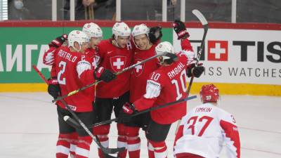 Швейцария сравняла счёт в матче с Россией на ЧМ по хоккею