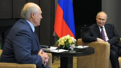 В Белоруссии опубликовали фотографию с неформальной встречи Путина и Лукашенко