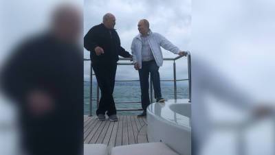 Появилось видео морской прогулки Путина и Лукашенко