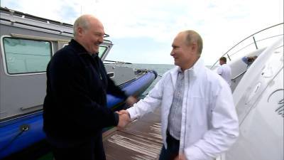 Путин и Лукашенко встретились на морской прогулке в Сочи