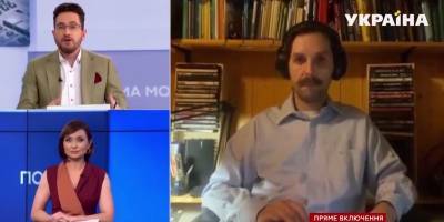 В прямом эфире канала Украина появилась обнаженная оператор российского журналиста Дмитрия Еловского - видео - ТЕЛЕГРАФ