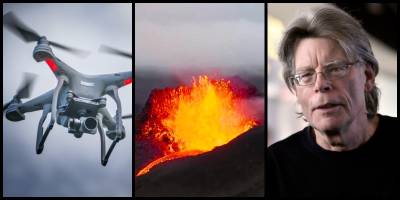 Бьорн Стейнбек снял дроном изнутри извергающийся вулкан Фаградальсфьядль в Исландии на видео - ТЕЛЕГРАФ