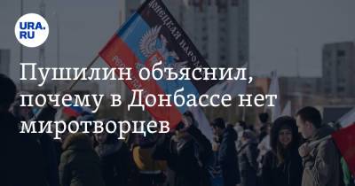 Пушилин объяснил, почему в Донбассе нет миротворцев