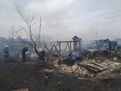Сжигание мусора привело к уничтожению пяти домов за день в омском поселке