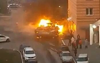 В Череповце сегодняшним утром сгорели три автомобиля (ВИДЕО)
