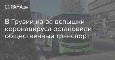 Амиран Гамкрелидзе - В Грузии из-за вспышки коронавируса остановили общественный транспорт - strana.ua - Грузия