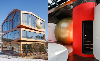В пригороде Сеула появилось «инопланетное» здание, явно отличающееся от привычной архитектуры жилья