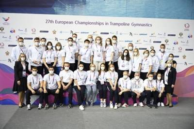 Сборная России по прыжкам на батуте выиграла медальный зачёт на чемпионате Европы в Сочи