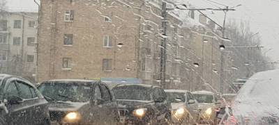 Снег, дождь и гололедица - весна не торопится в Карелию