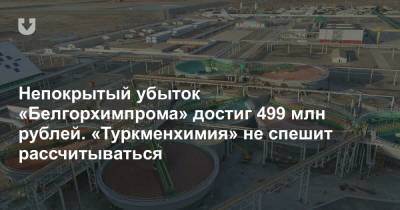 Непокрытый убыток «Белгорхимпрома» достиг 499 млн рублей. «Туркменхимия» не спешит рассчитываться
