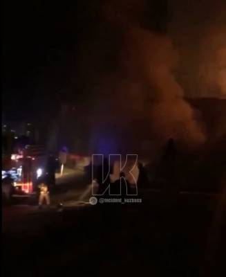 Пожар на подземной парковке в Кемерове попал на видео