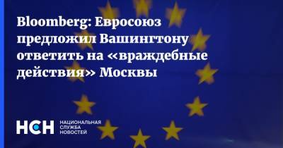 Bloomberg: Евросоюз предложил Вашингтону ответить на «враждебные действия» Москвы