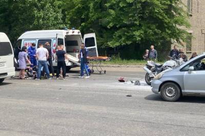 В Хабаровске при ДТП пострадал 50-летний мотоциклист
