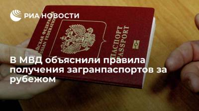 В МВД объяснили правила получения загранпаспортов за рубежом