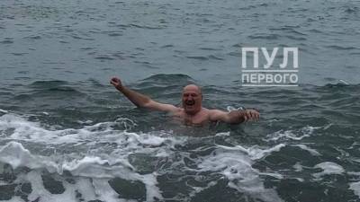 Новости на "России 24". Александр Лукашенко искупался в море в Сочи