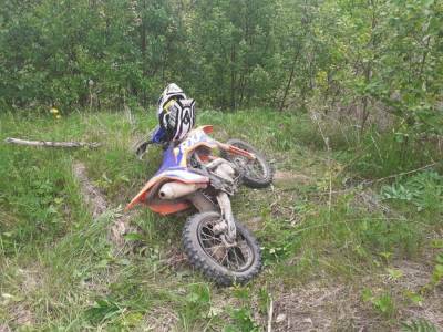В Тверской области мотоциклист налетел на камень и пострадал