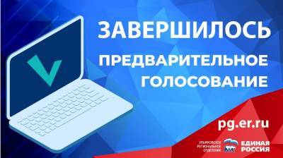 В регионе завершилось электронное предварительное голосование «Единой России»