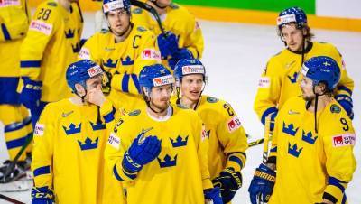 Швеция переиграла Словакию в матче ЧМ-2021 в Латвии