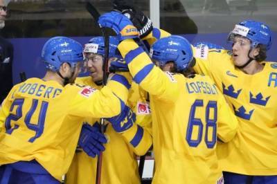 Сборная Швеции обыграла словаков в матче ЧМ по хоккею