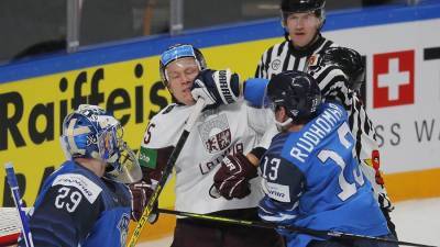 Финляндия в овертайме обыграла Латвию на чемпионате мира по хоккею