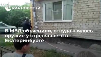 В МВД объяснили, откуда взялось оружие у стрелявшего в Екатеринбурге