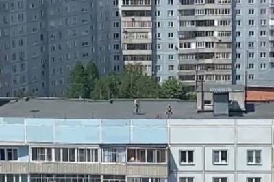 Под Новосибирском начали кататься на электросамокатах по крышам