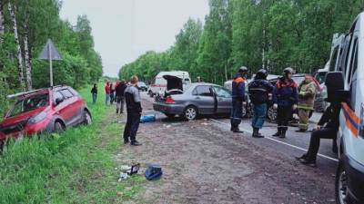 Момент гибели четырех человек на трассе под Нижним Новгородом попал на видео