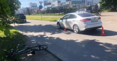 В Калининграде сбили выехавшего на проезжую часть 14-летнего велосипедиста