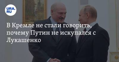 В Кремле не стали говорить, почему Путин не искупался с Лукашенко