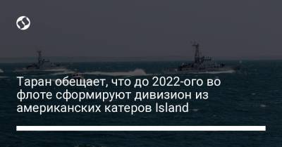 Таран обещает, что до 2022-ого во флоте сформируют дивизион из американских катеров Island
