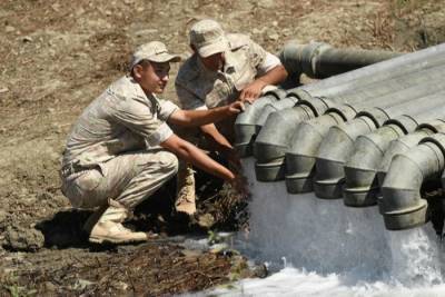 Шойгу: проложенный российскими военными временный водопровод снял водную блокаду Крыма