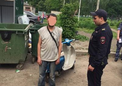 Трое рязанцев пытались украсть скутер из дома на улице Крупской