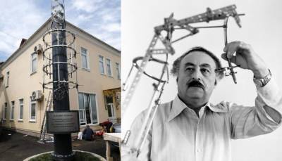 В Гусары установлен оригинальный памятник аппарату Илизарова весом в 2 тонны (ФОТО) - trend.az - Азербайджан