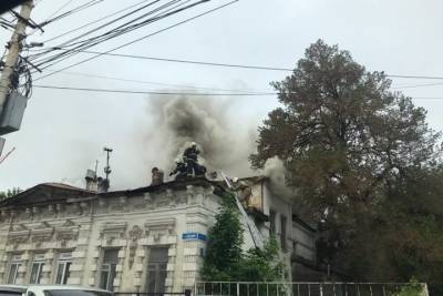 В Тамбове произошёл пожар в старинном здании
