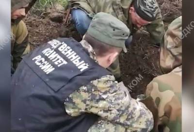 Поисковики нашли останки красноармейца в Волховском районе