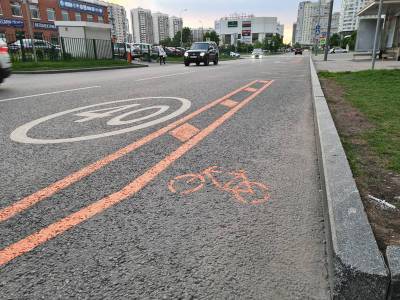 Временные велополосы появились на шести московских улицах