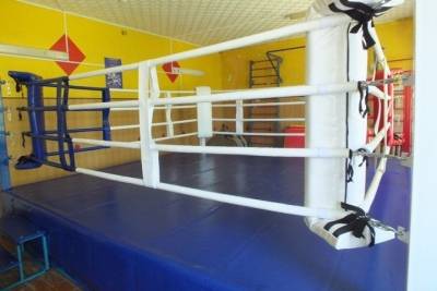 Спортсменам Знаменской ДЮСШ подарили боксёрский ринг