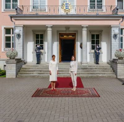 Тихановская встретилась с президентом Эстонии Керсти Кальюлайд