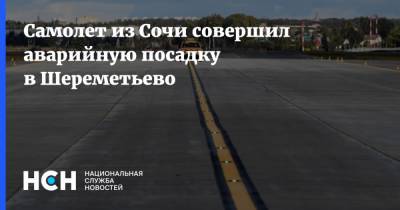 Самолет из Сочи совершил аварийную посадку в Шереметьево