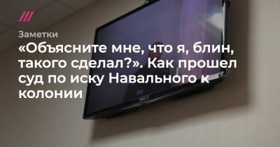 Вадим Кобзев - «Объясните мне, что я, блин, такого сделал?». Как прошел суд по иску Навального к колонии - tvrain.ru - Москва