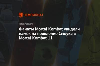 Фанаты Mortal Kombat увидели намёк на появление Смоука в Mortal Kombat 11