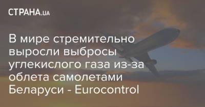 В мире стремительно выросли выбросы углекислого газа из-за облета самолетами Беларуси - Eurocontrol
