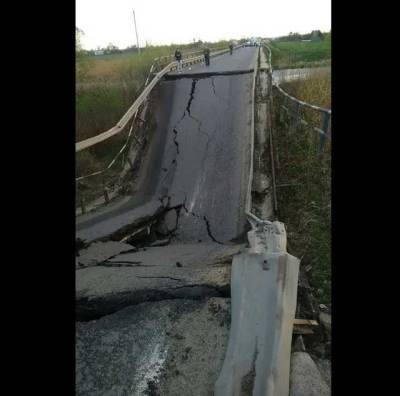 Во Львовской области рухнул мост
