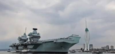 Зайдет и в Черное море: из порта вышел новейший британский авианосец «Queen Elizabeth» (ФОТО)
