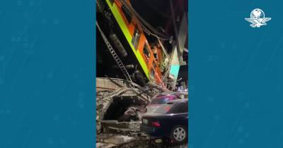 В Мексике рухнул метромост с поездом: по меньшей мере 13 жертв